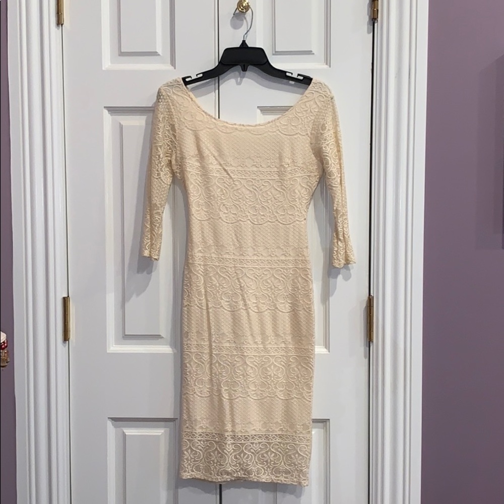 (3/$30) NWOT Off-white Lace Midi